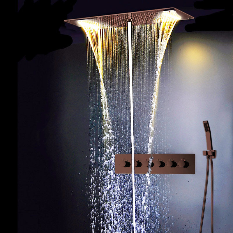 FontanaShowers Amazing Relaxation Wide Ceiling LED Volume Control